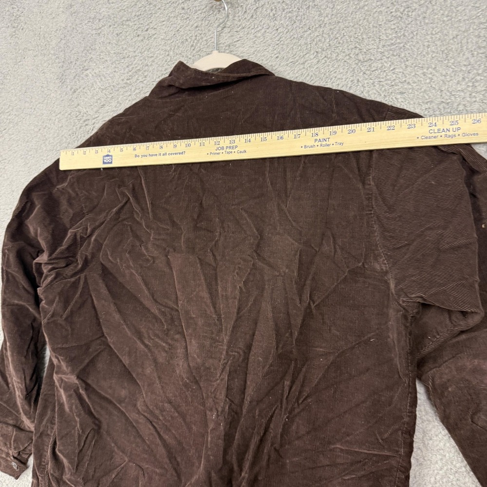 Haymaker Jacket Mens Medium Brown Corduroy Full Zip Lined Bomber Pockets Casual - Picture 6 of 11